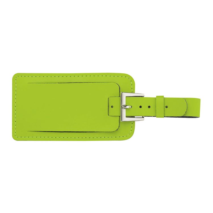 Leather Luggage Tag - Custom Branded Promotional Luggage Tag - Swag