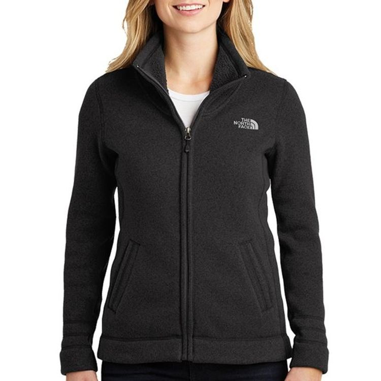 Ladies Sweater Fleece Jacket with Your Custom Embroidered Logo
