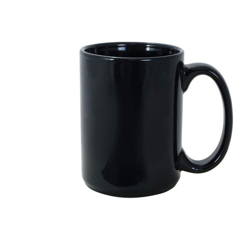 15 Oz. Custom Black Mug - Custom Branded Promotional Mugs - Swag.com