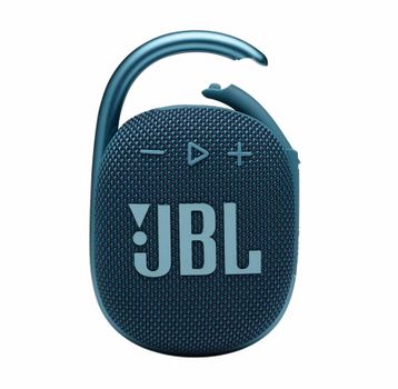 JBL Clip Speaker shown in blue