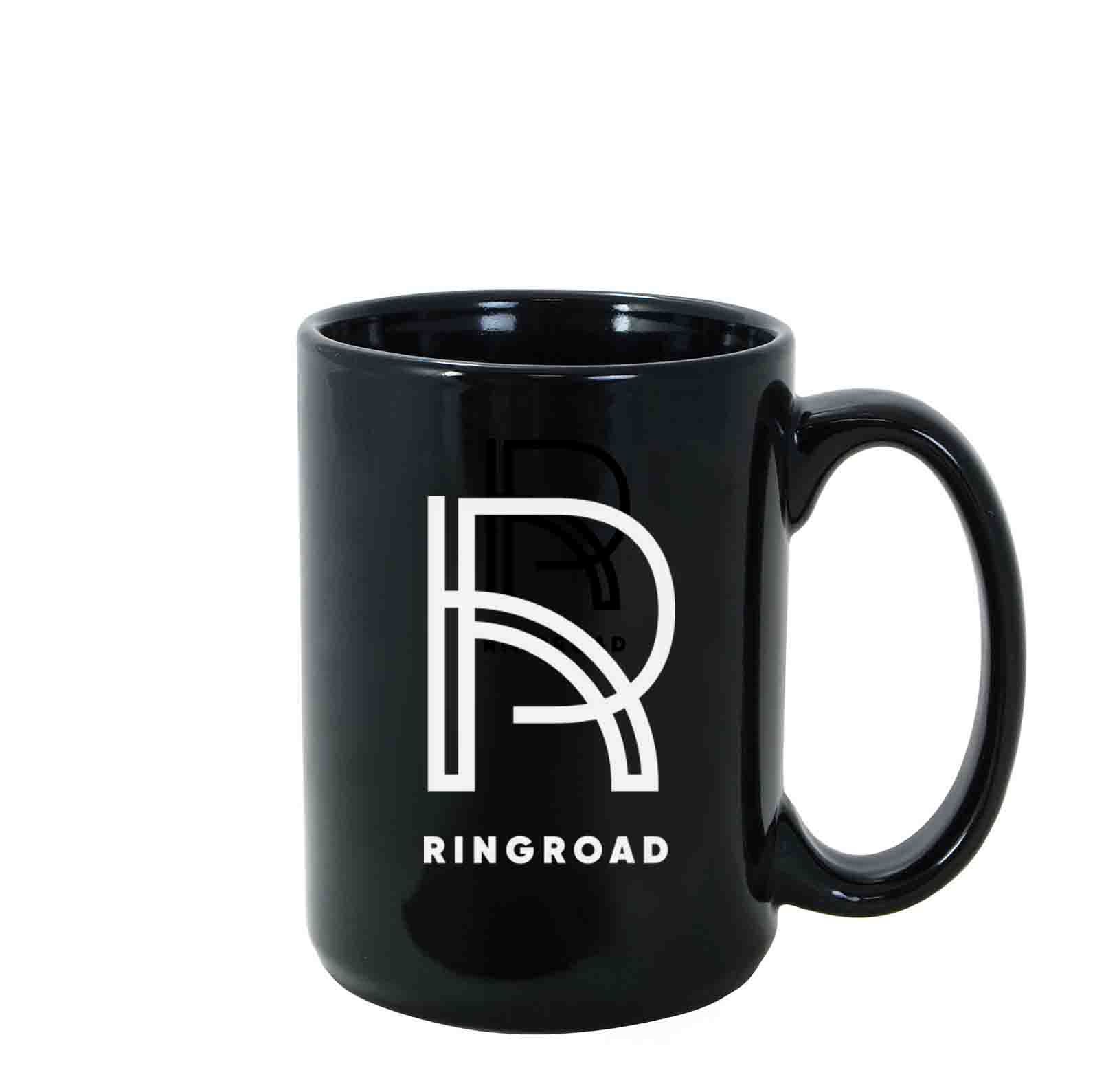 15 Oz. Custom Black Mug