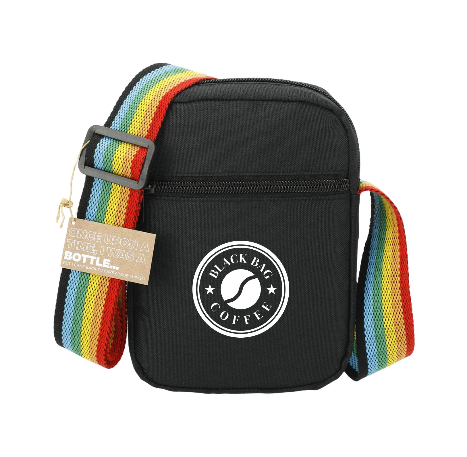 Rainbow RPET Crossbody Tote Bag