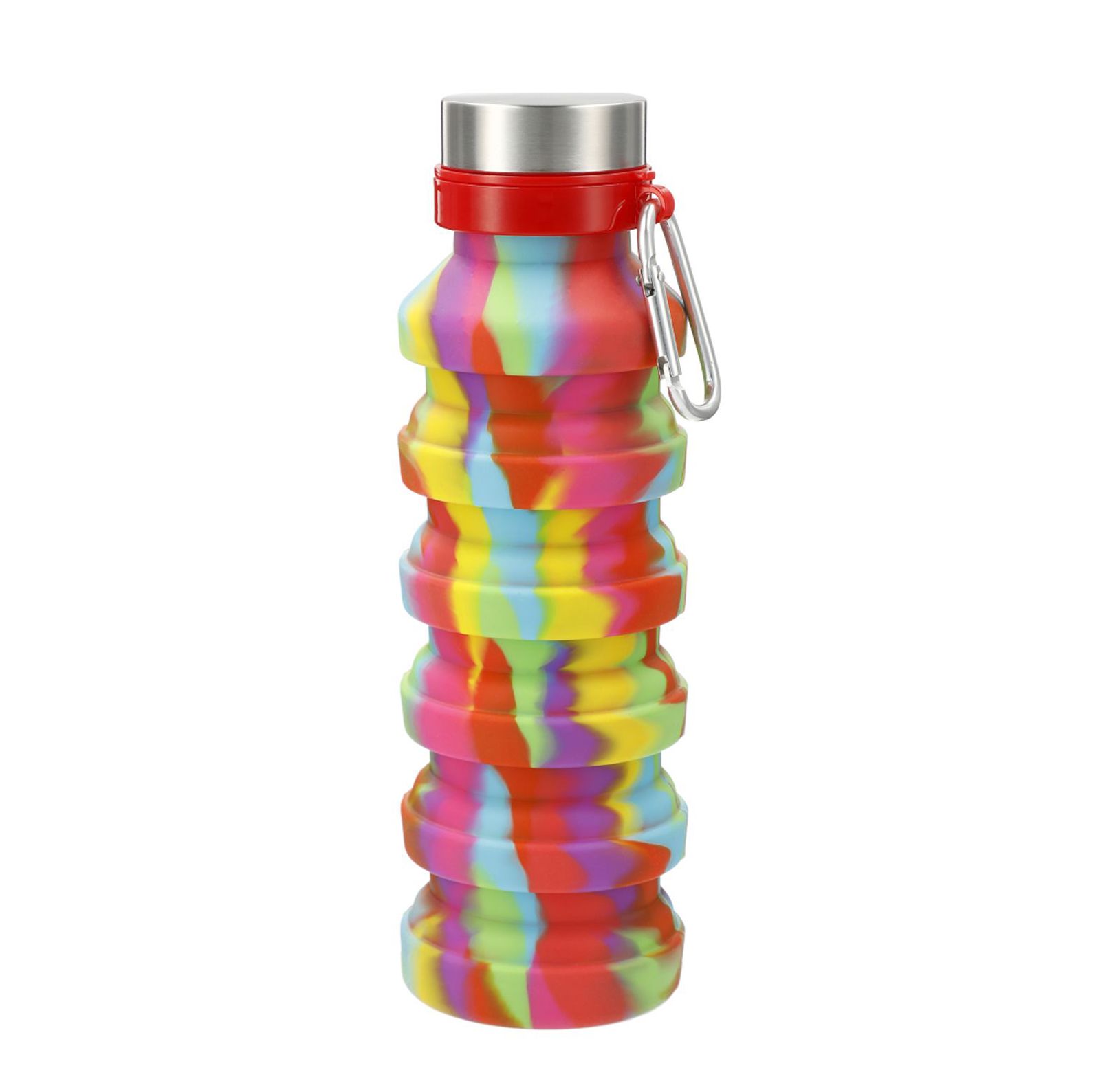 18 Oz. Collapsible Tie-Dye Water Bottle