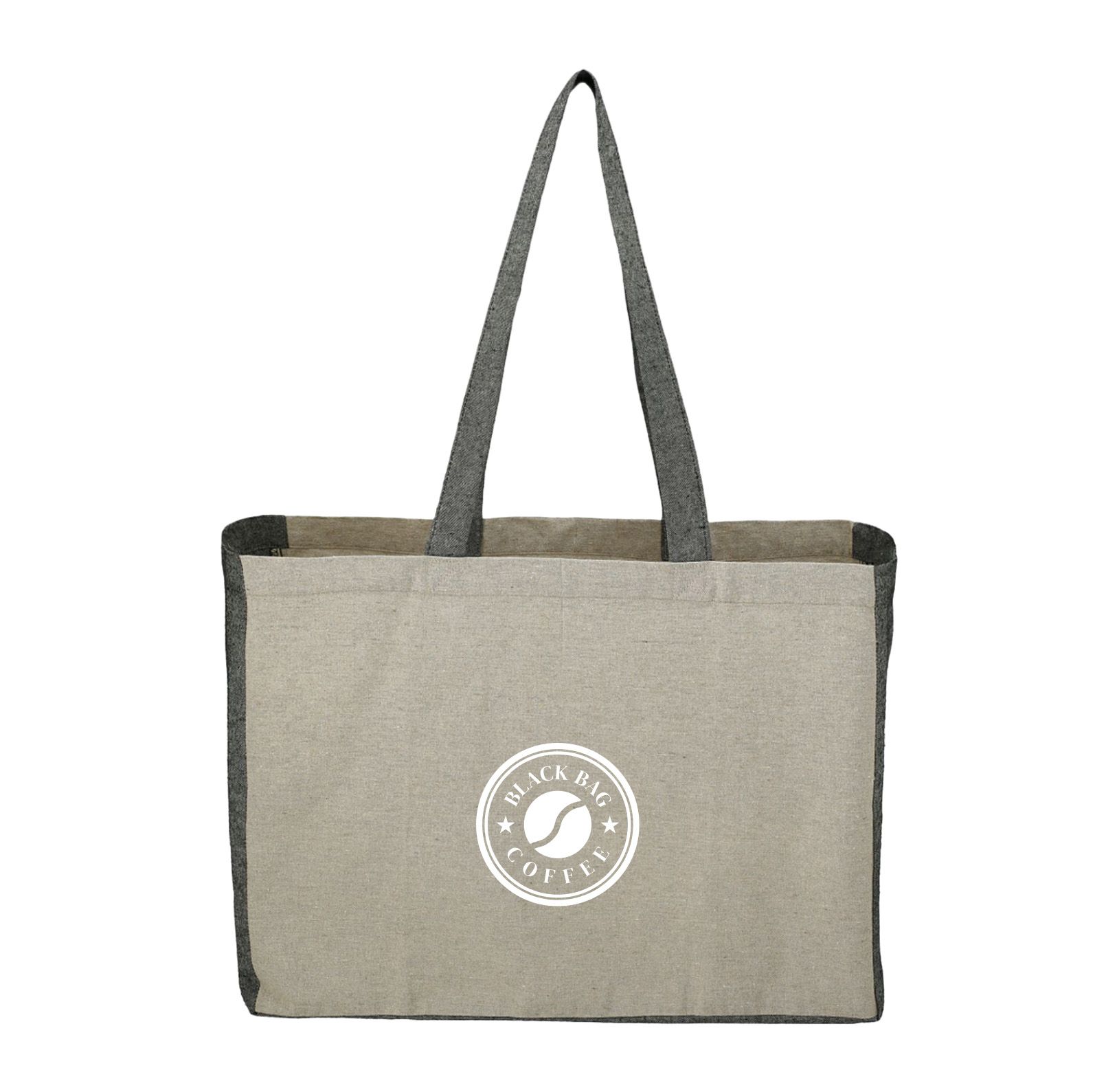 Recycled Contrast Shopper Tote Bag