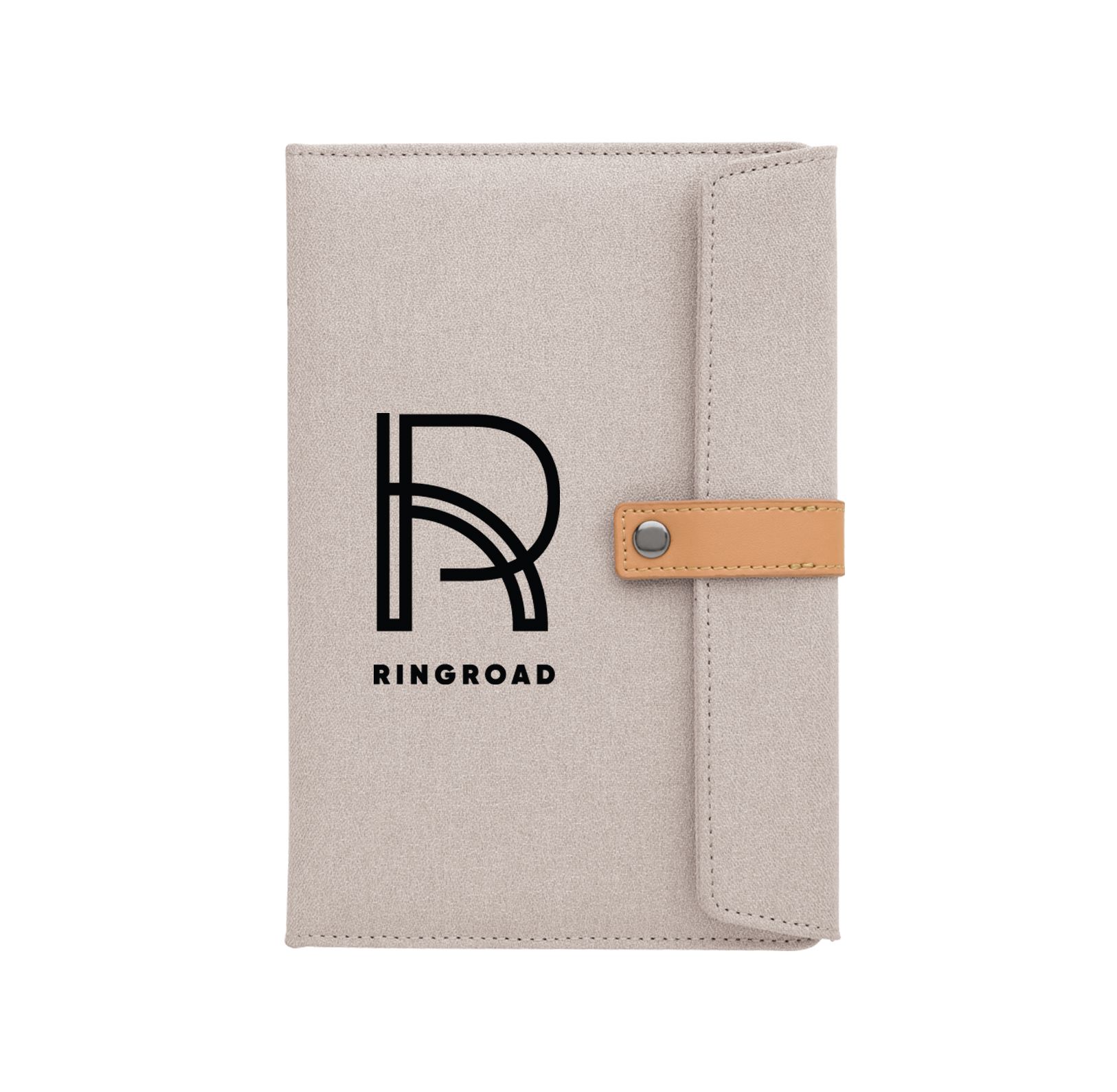 Two-Tone Journal With Leather Closure