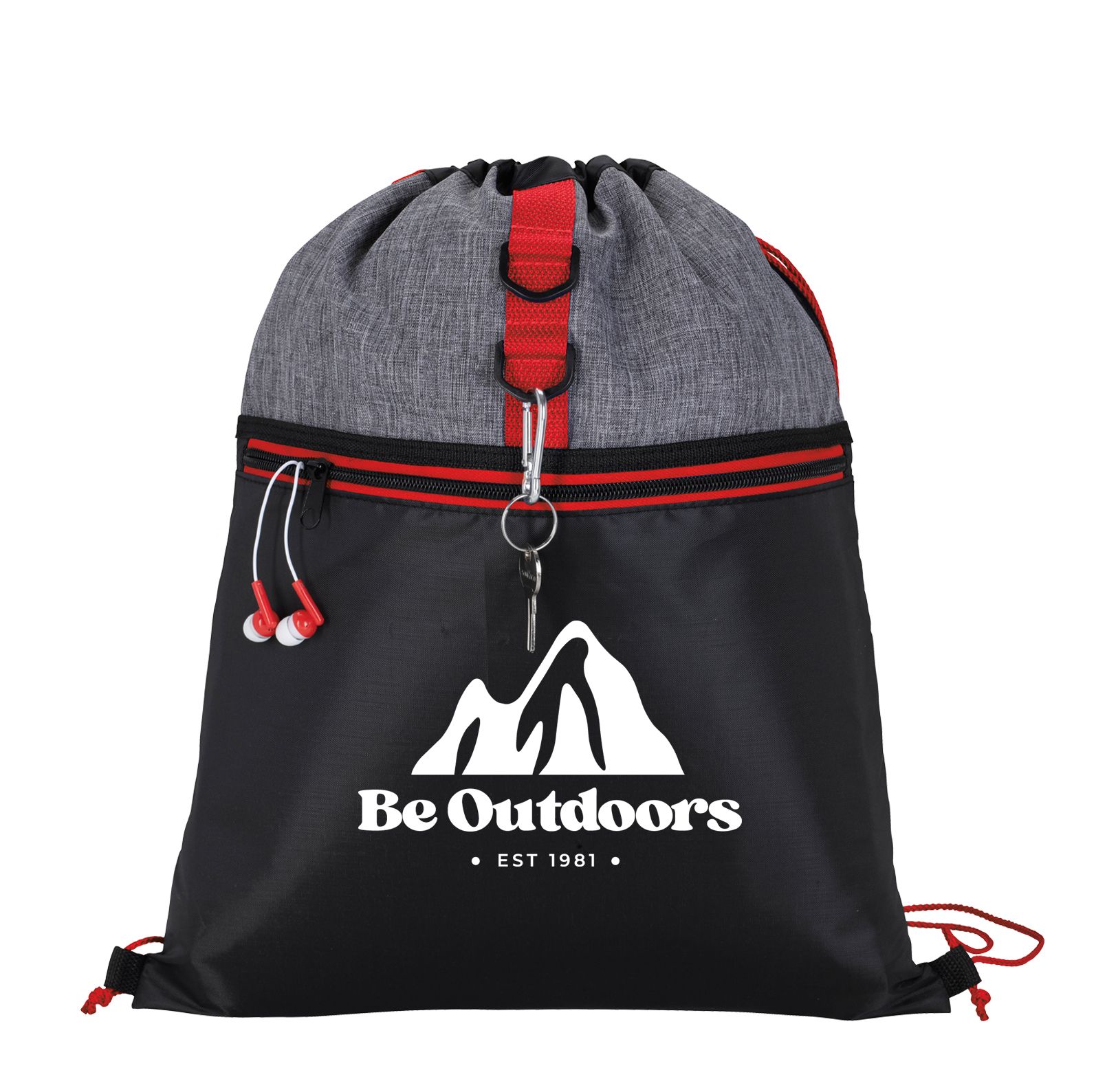 Stand Alone Drawstring Backpack