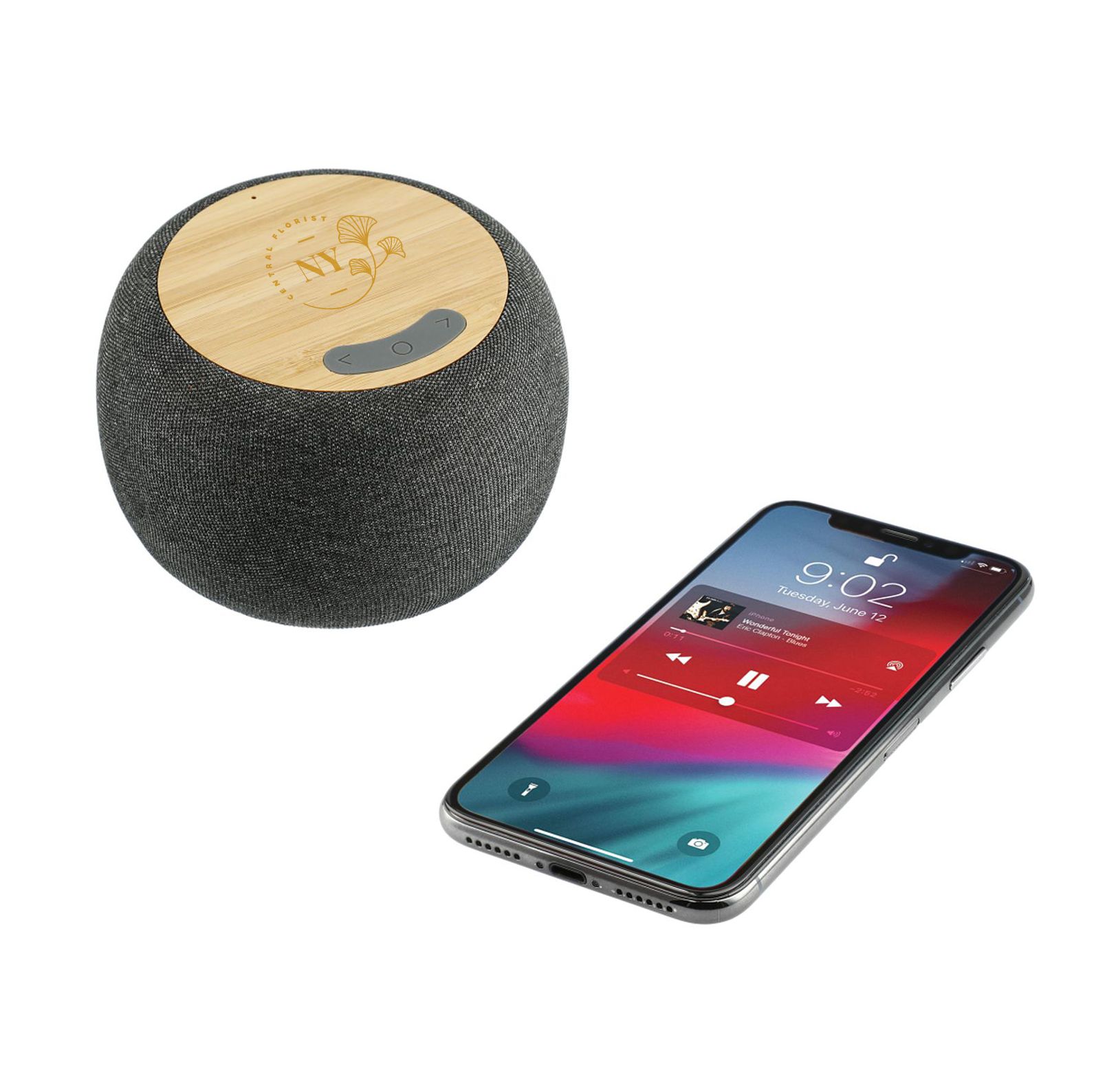 Garm Fabric & Bamboo Bluetooth Speaker