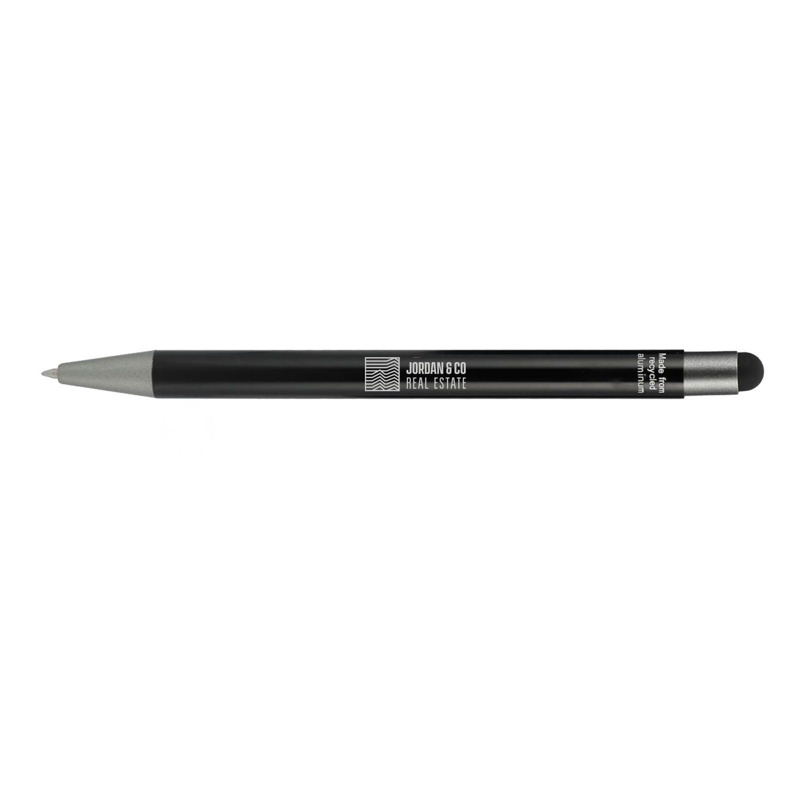 Recycled Aluminum Gel Ballpoint Stylus Pen