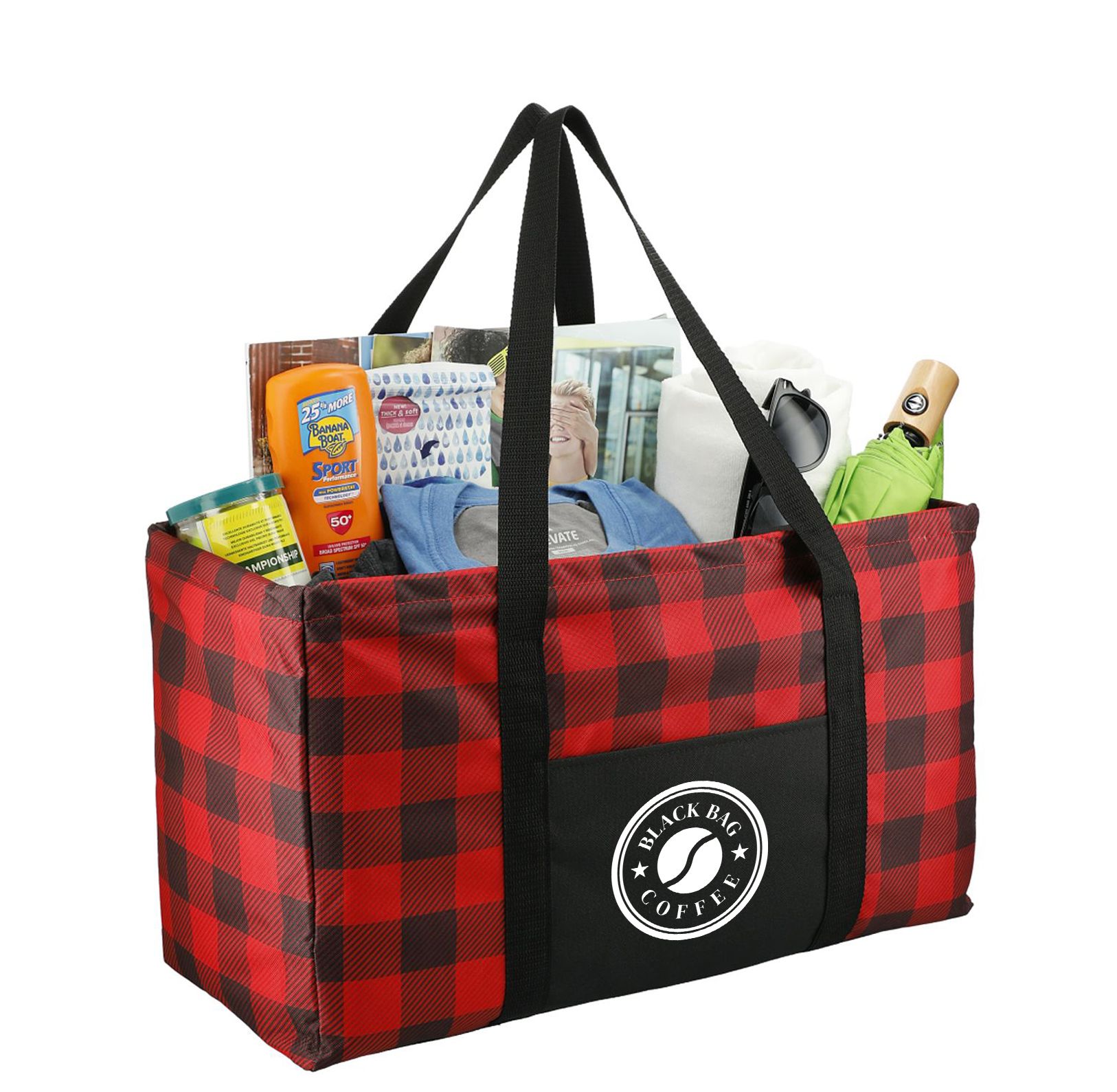 Buffalo Plaid Utility Tote