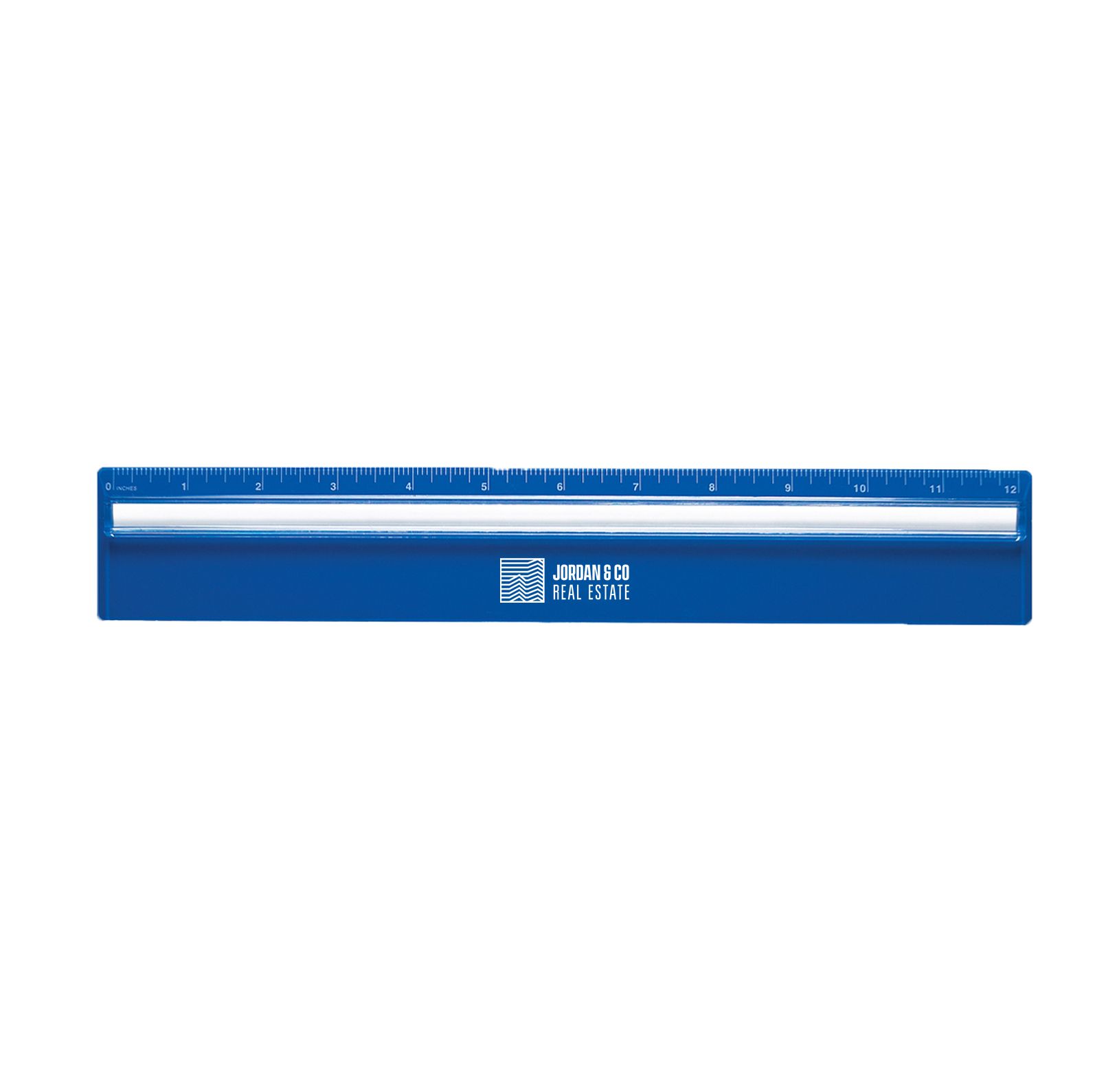 Plastic 12'' Ruler With Magnifying Glass