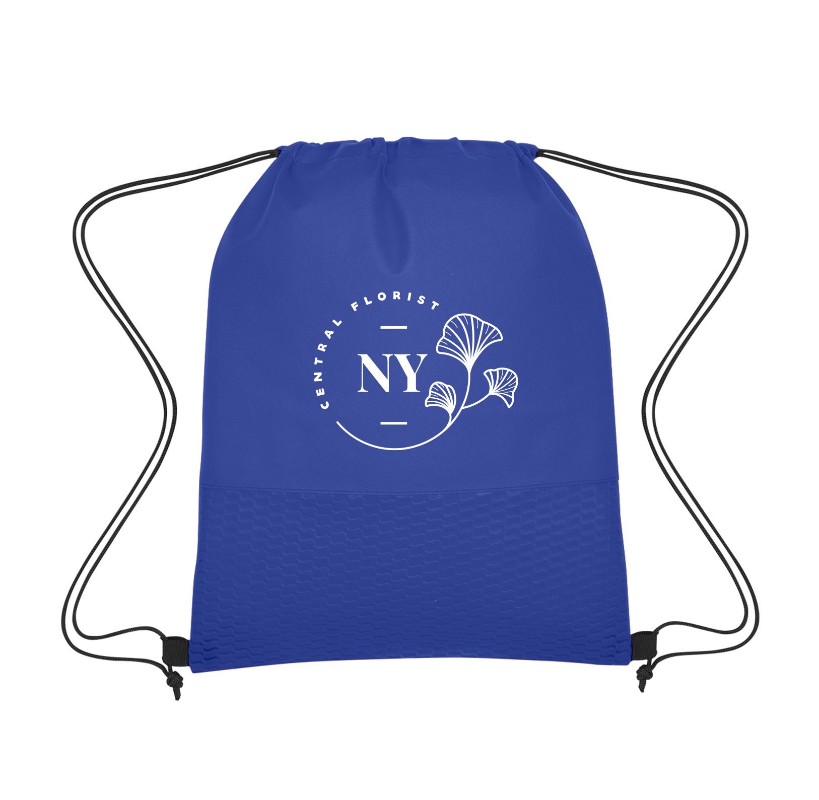 Wave Design Non-Woven Drawstring Bag