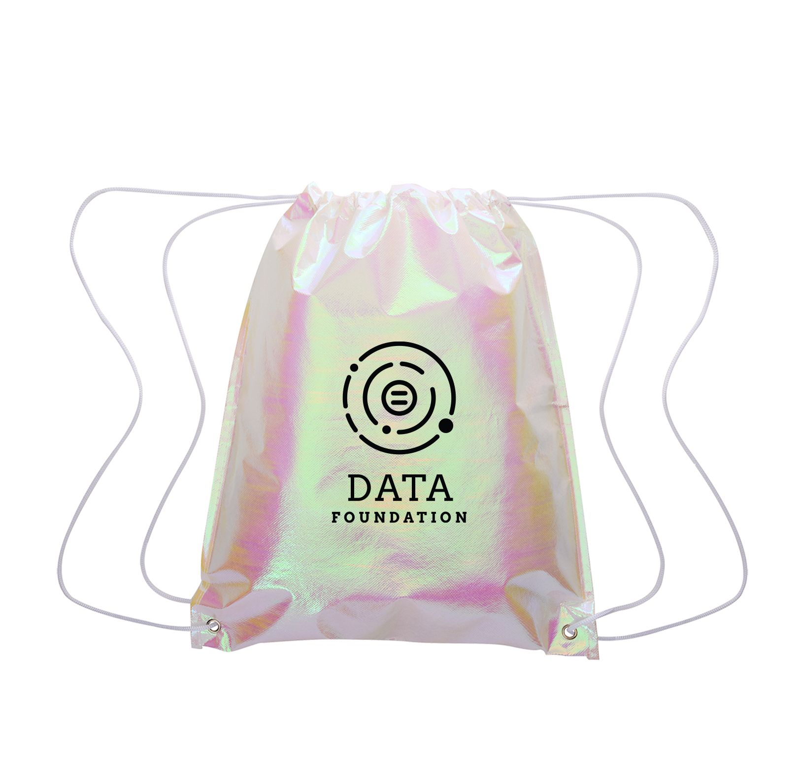 Iridescent Pearl Drawstring Bag