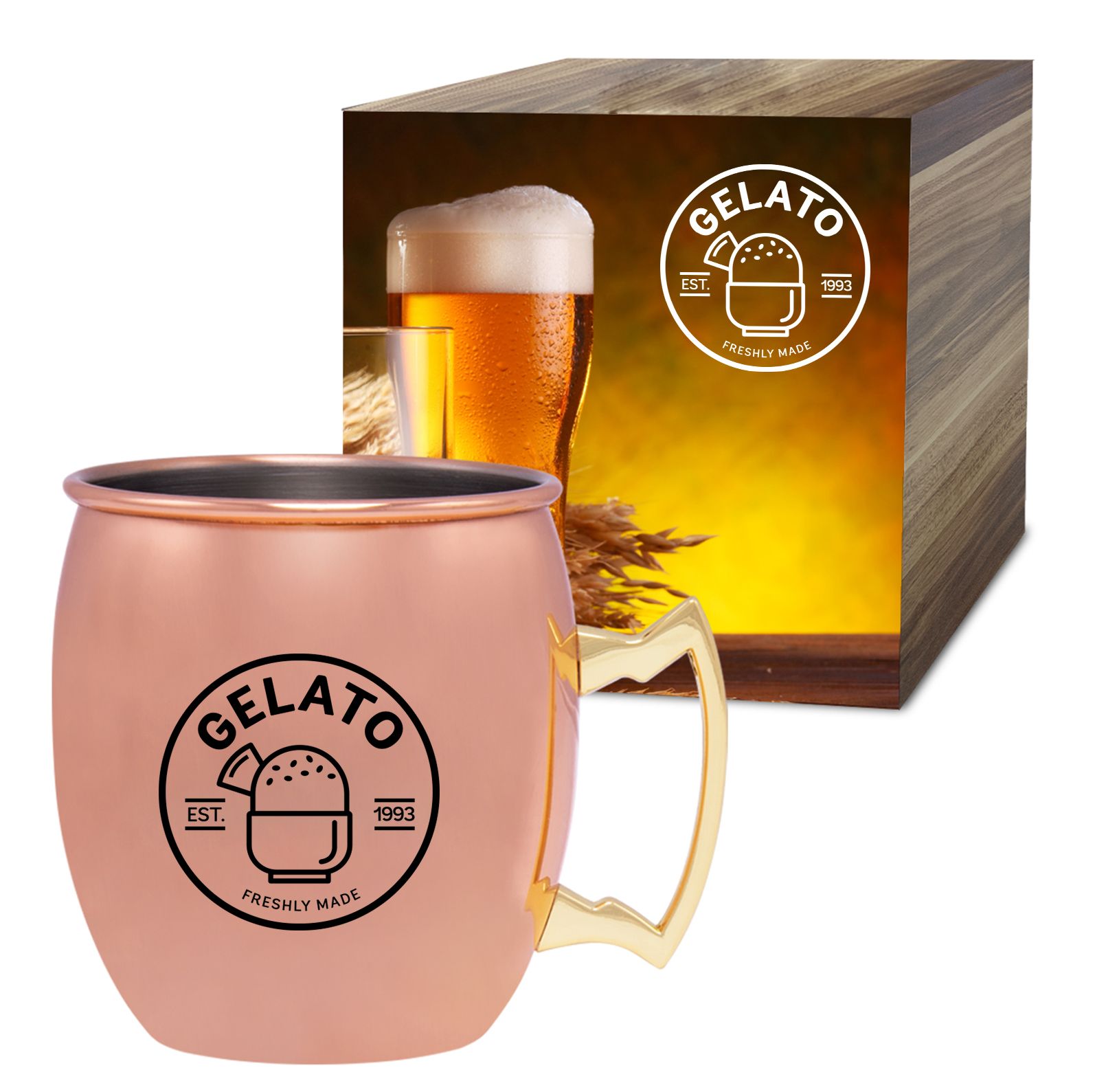 20 Oz. Moscow Mule Mug & Custom Box