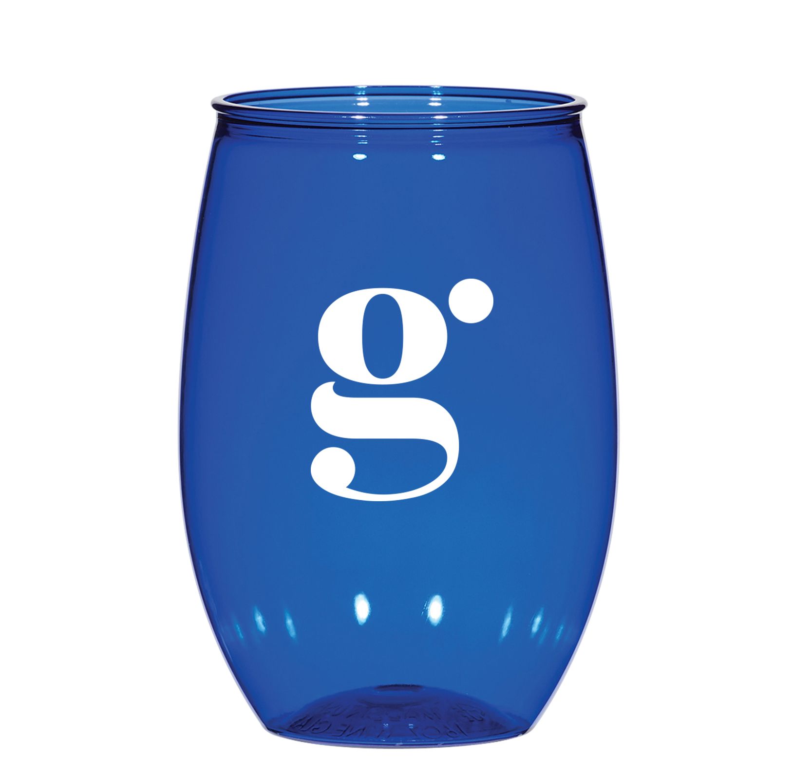 16 Oz. PET Stemless Wine Glass