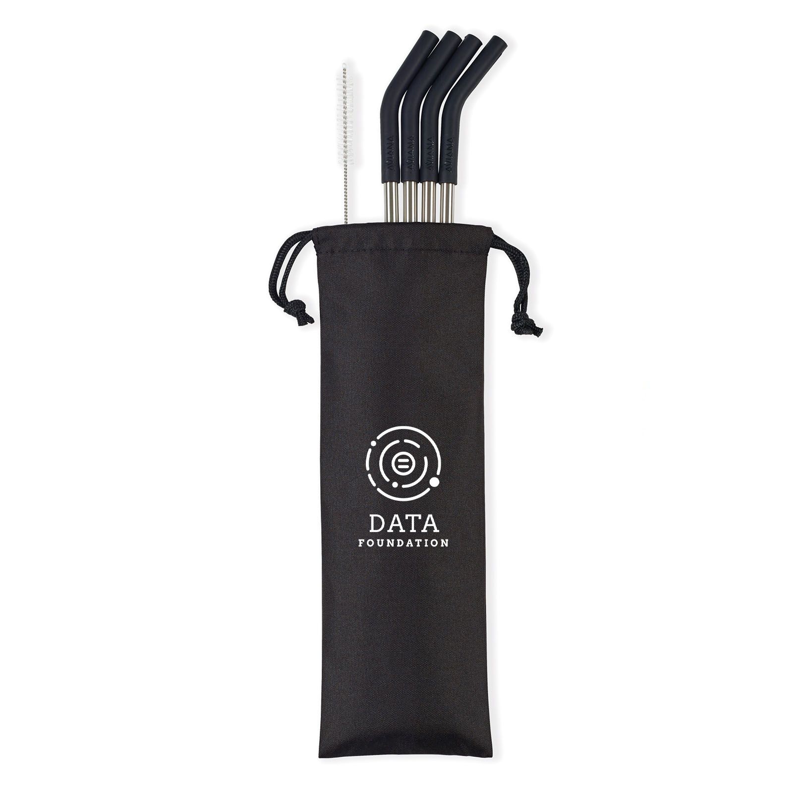 Aviana 4 Pack Reusable Straw Set