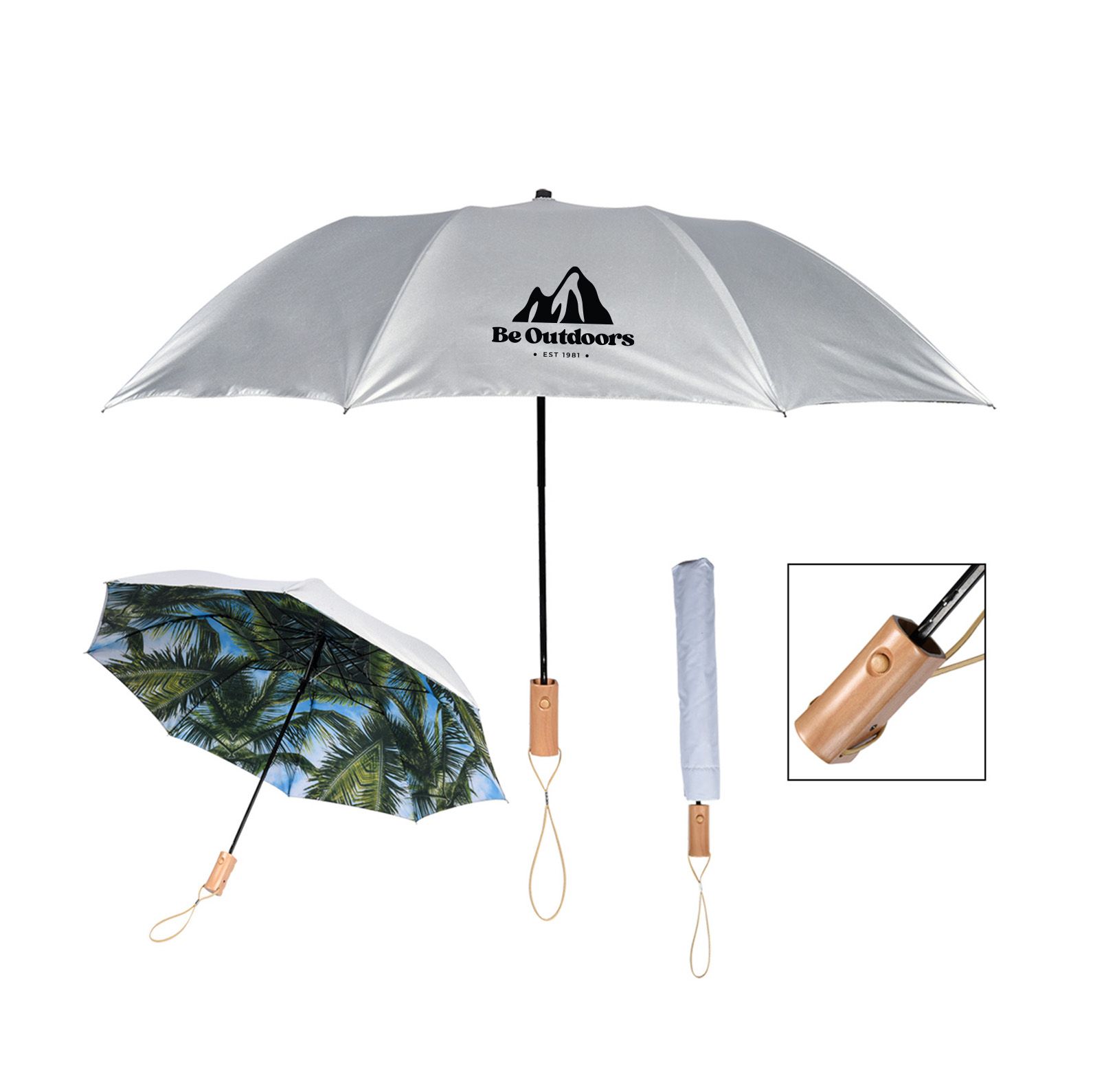 46'' Arc Palm Bay Folding Umbrella