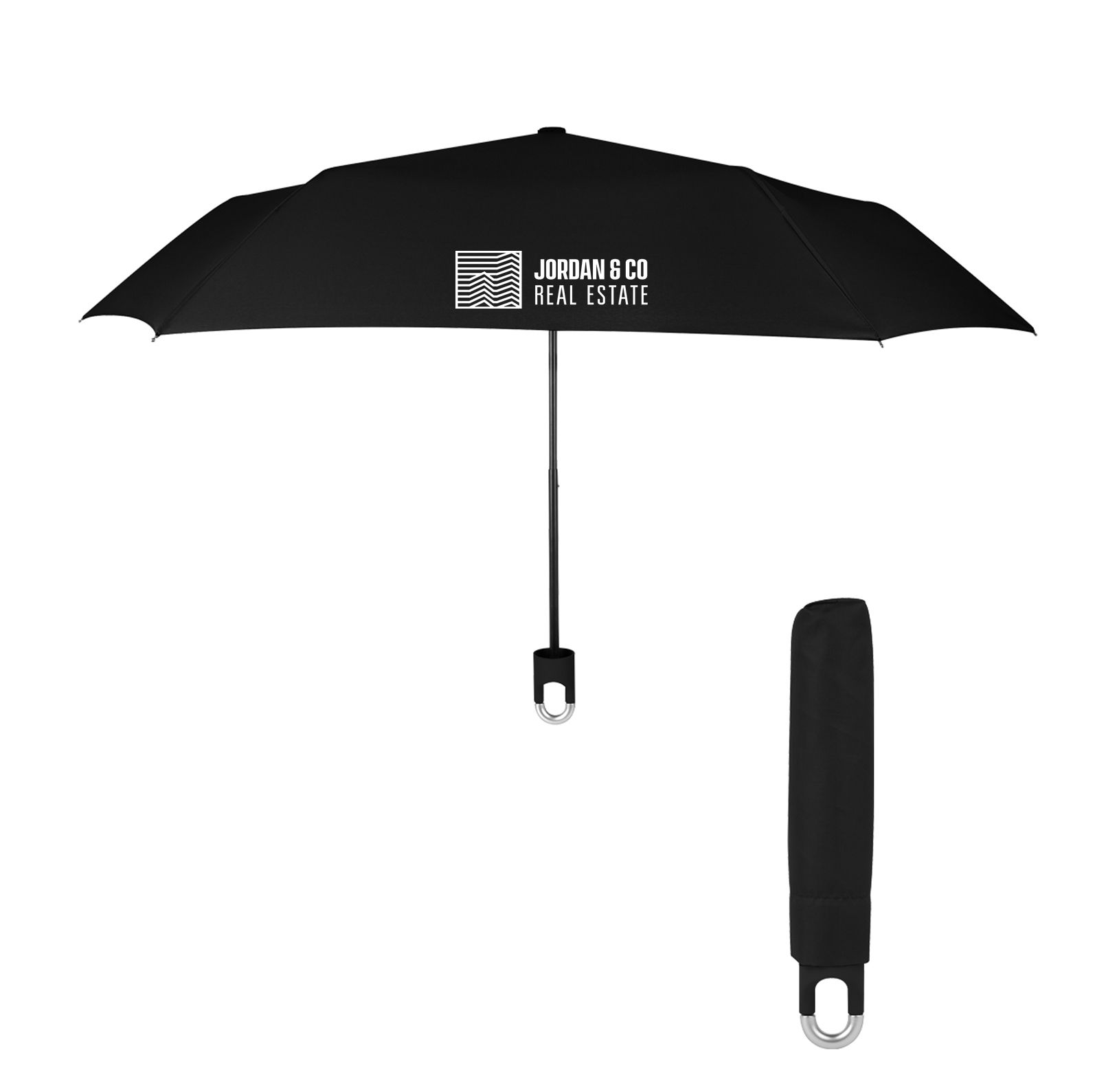 38'' Arc Clipper Compact Telescopic Umbrella