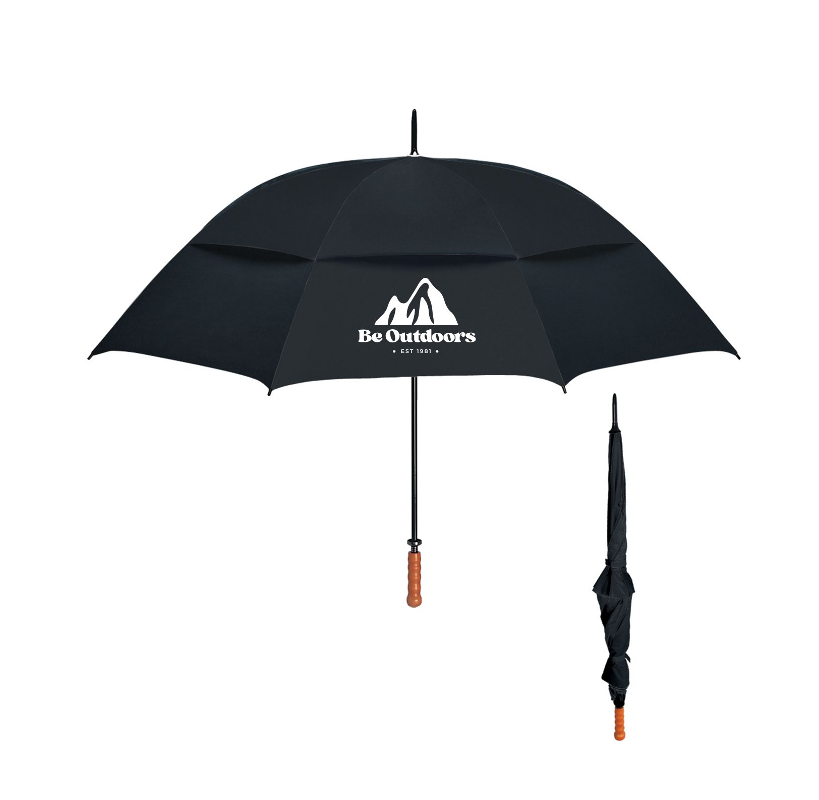 68'' Arc Windproof Vented Umbrella