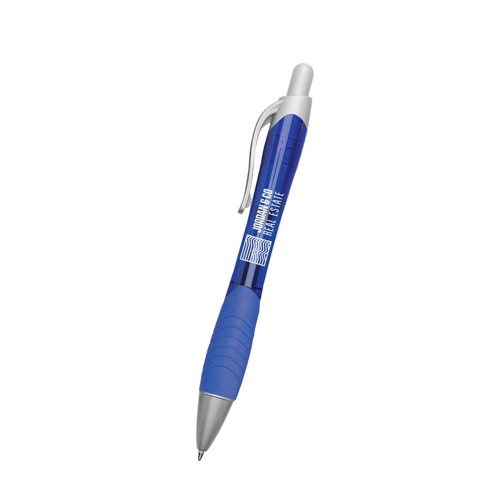 Rio Ballpoint Pen With Contoured Rubber Grip