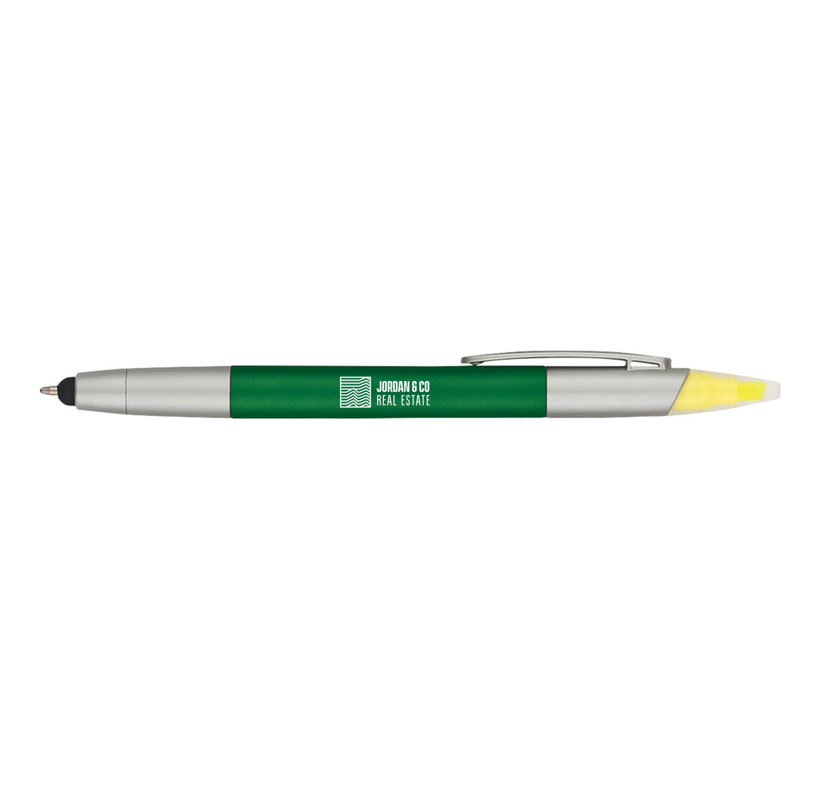 3-In-1 Pen With Highlighter And Stylus