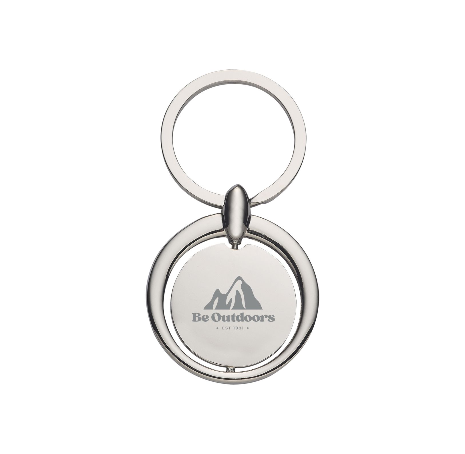 Circular Metal Key Tag