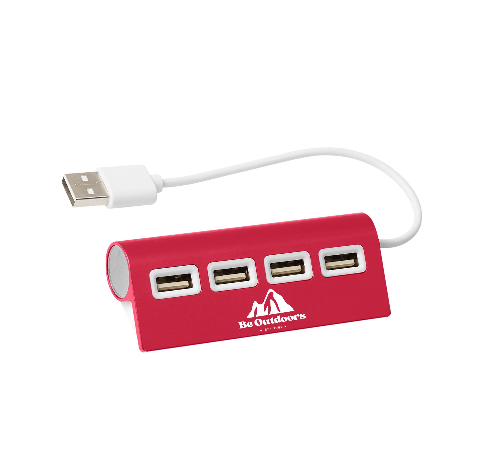 4-Port Aluminum Wave USB Hub