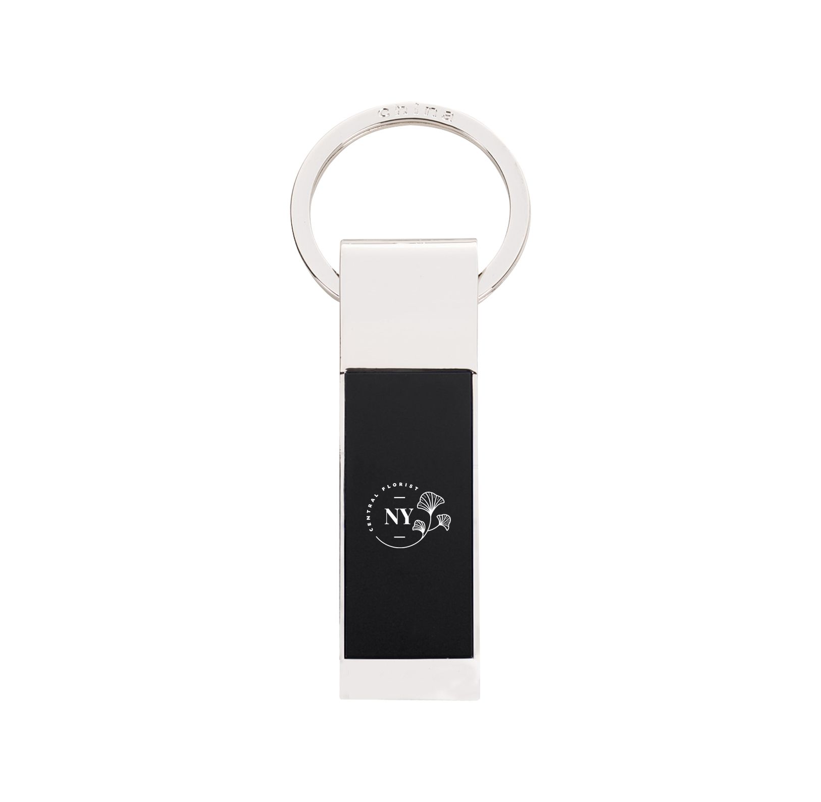 Two-Tone Rectangle Key Tag