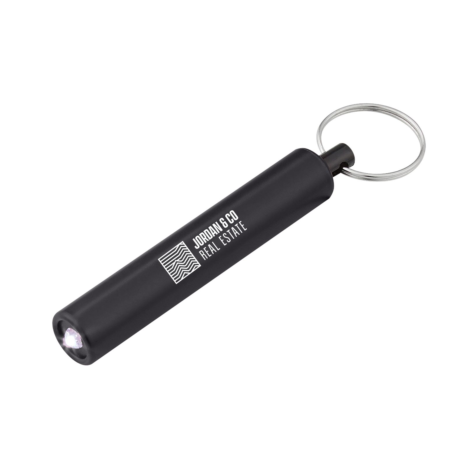 Mini Cylinder LED Flashlight Key Tag