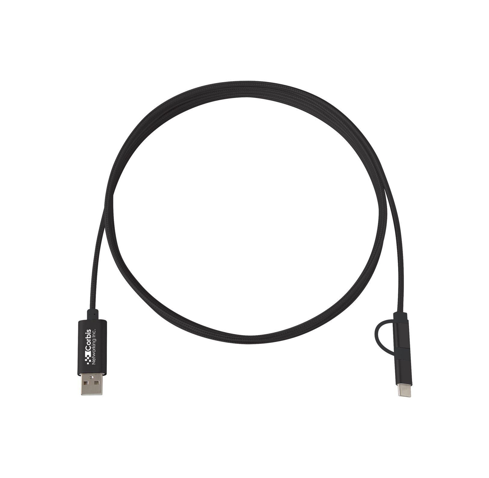 3-In-1 10 Ft. Braided Charging Cable