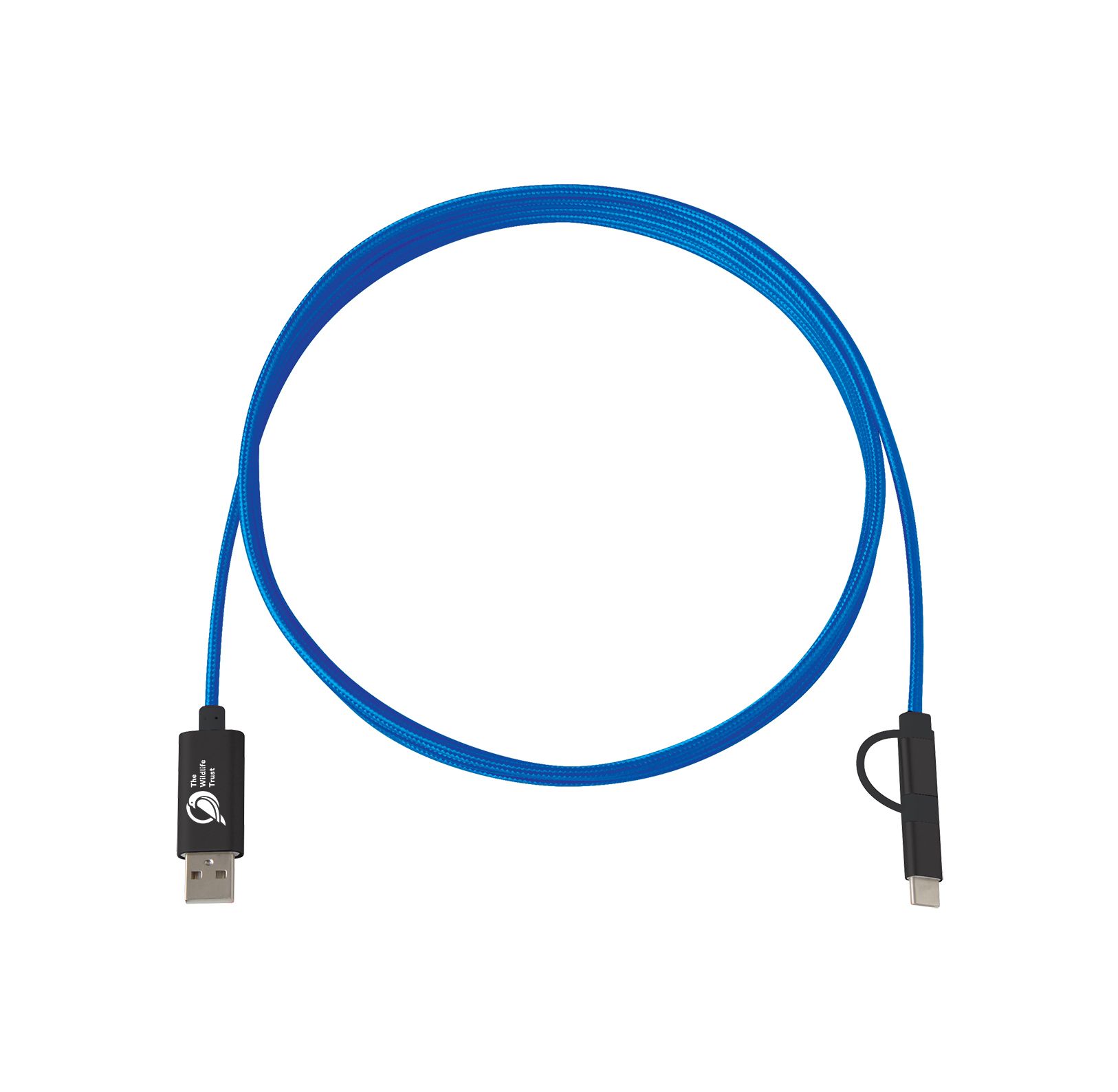 3-In-1 10 Ft. Braided Charging Cable