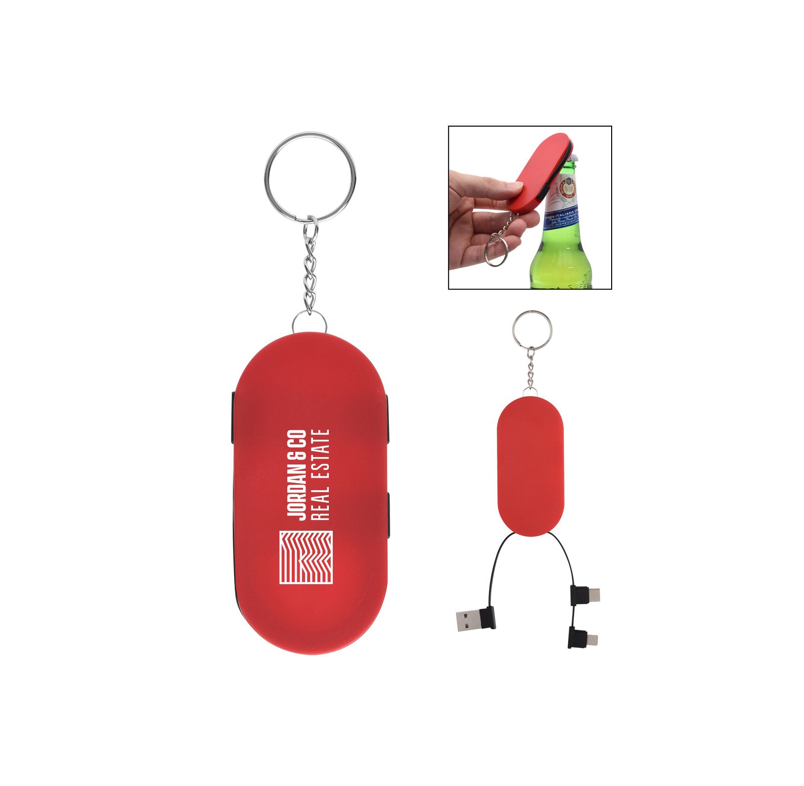 Hideaway 3-In-1 Charging Cable & Bottle Opener