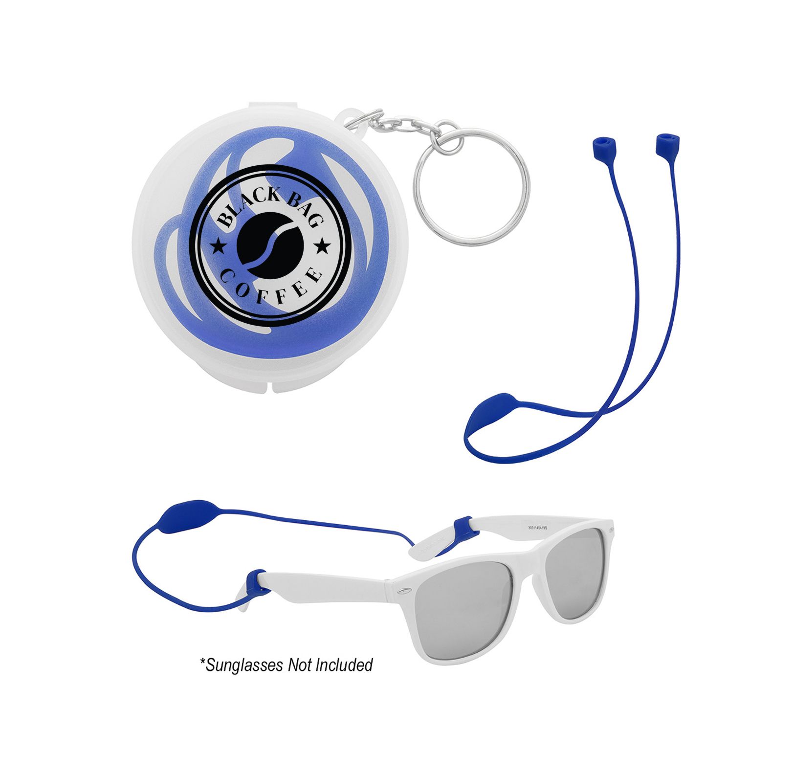 Secure Strap Ear Pod & Sunglass Holder