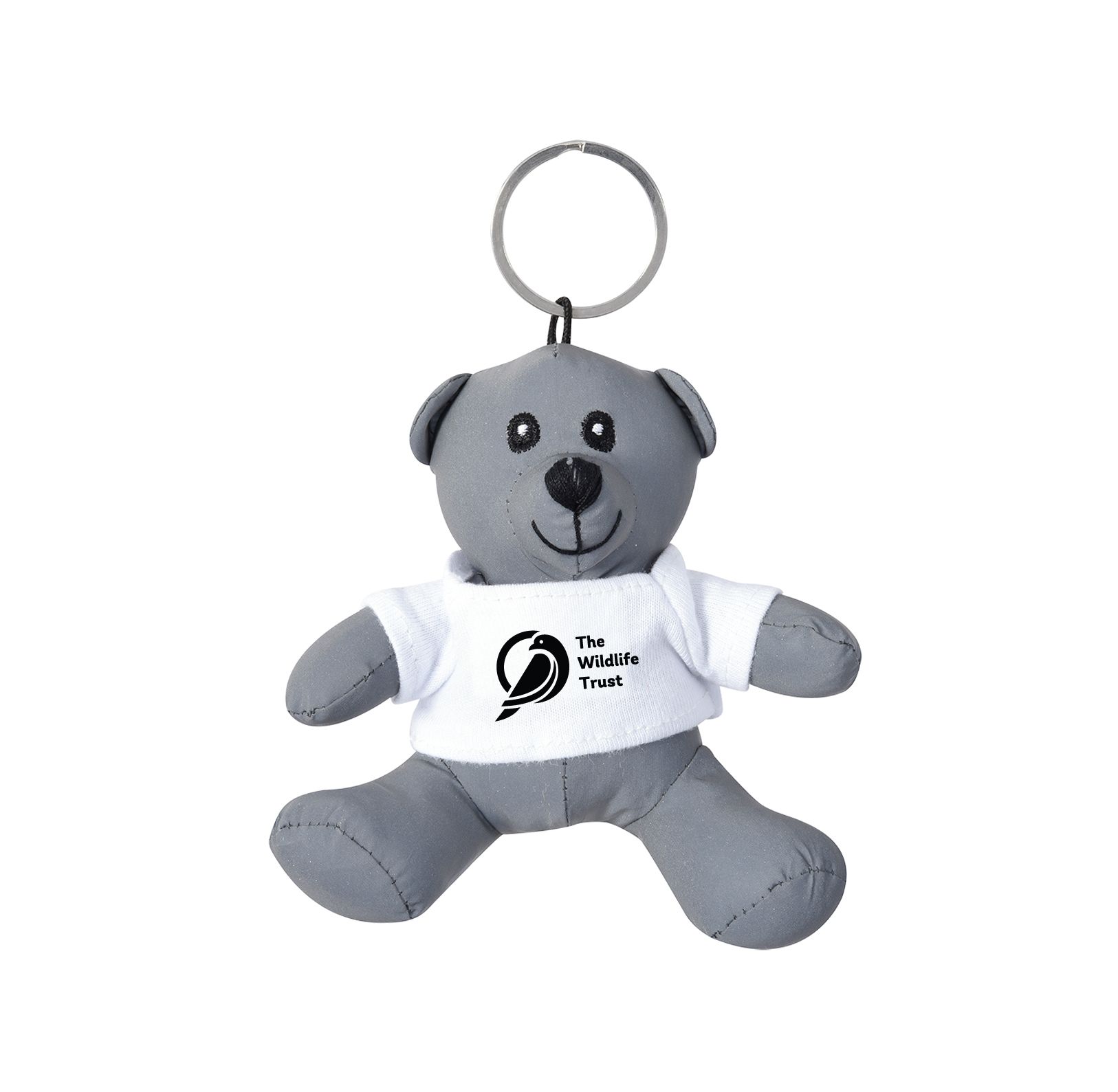 Mini Reflective Bear Key Tag