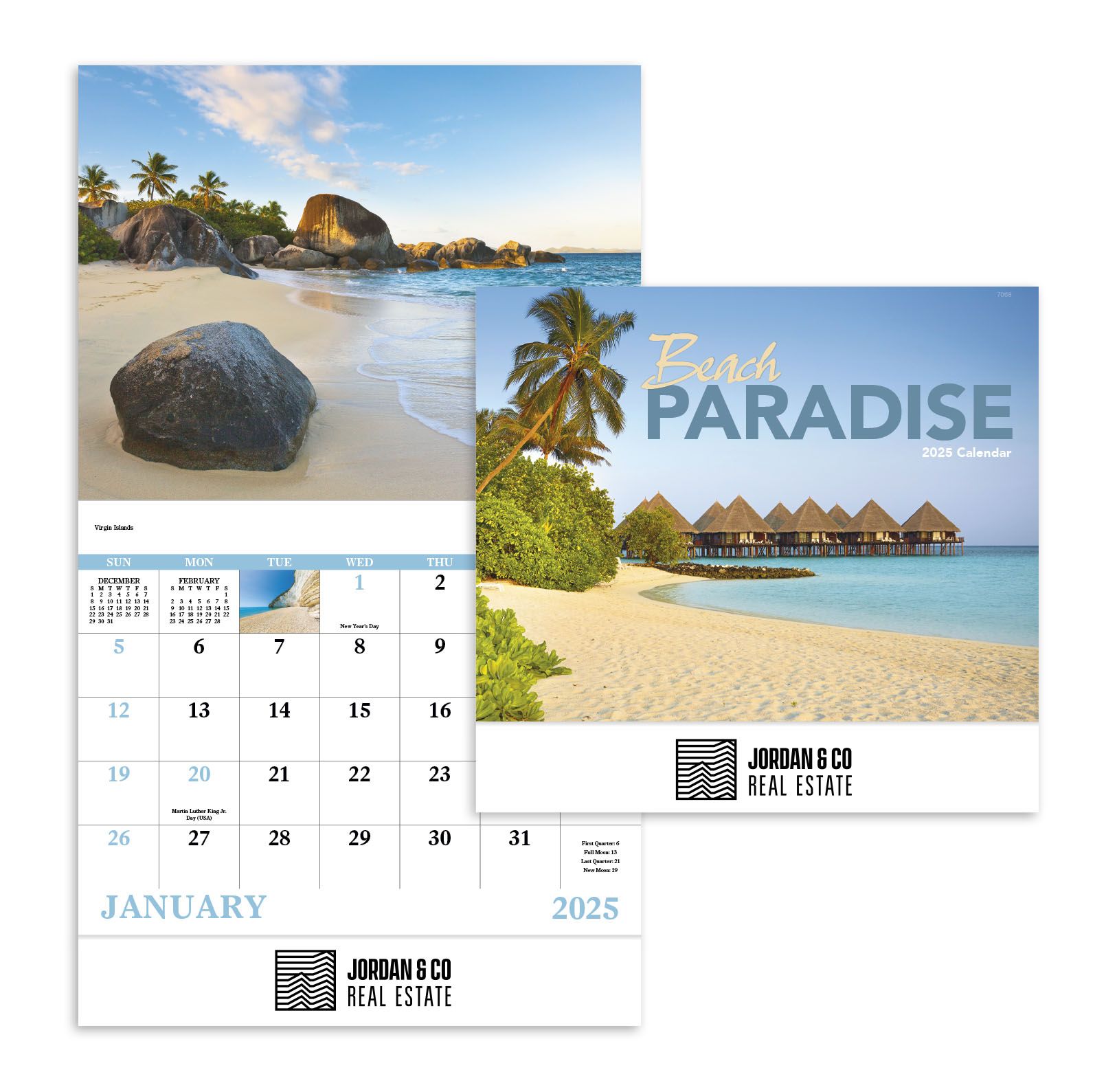 Beach Paradise Stapled Calendar