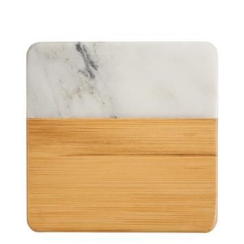 Marble & Bamboo Coaster