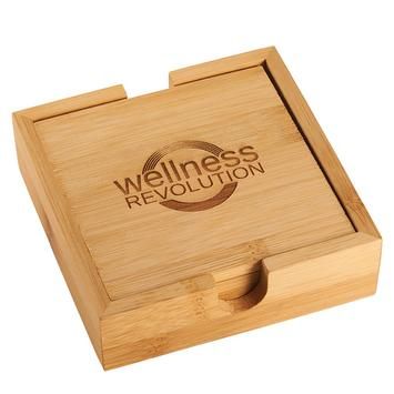 Bamboo Coaster Set