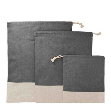 Split Recycled 3pc Travel Pouch Set