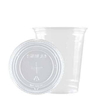 12 Oz. Plastic Cup With Lid