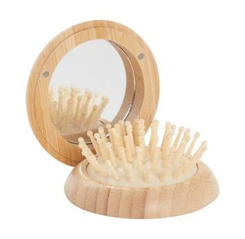 FSC Bamboo Mirror & Brush